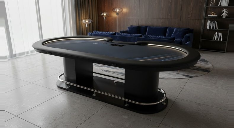Mesa de Poker Luxo com LED e Coluna com Arco - L27
